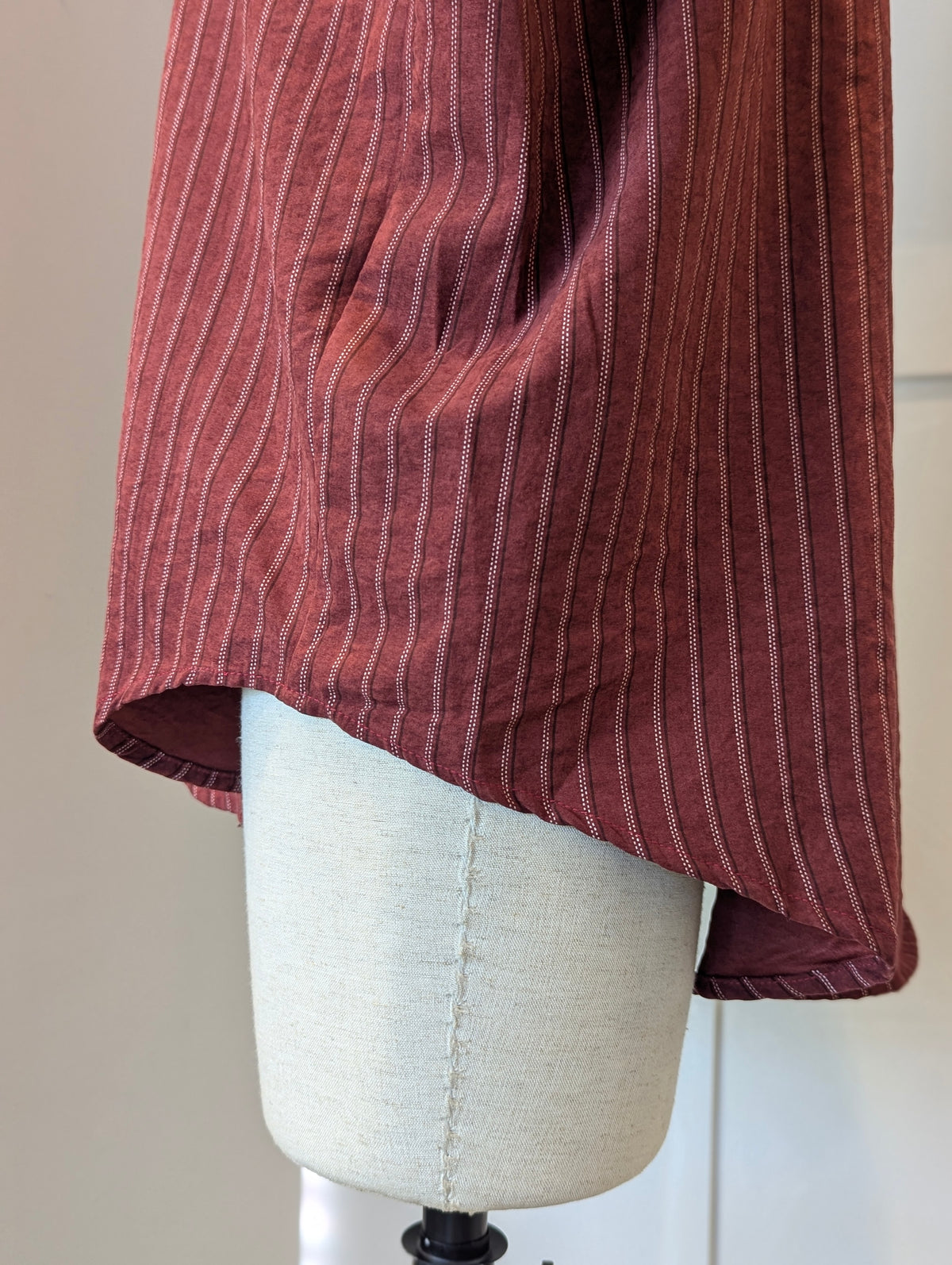 Velvet Feel stripe Button up
