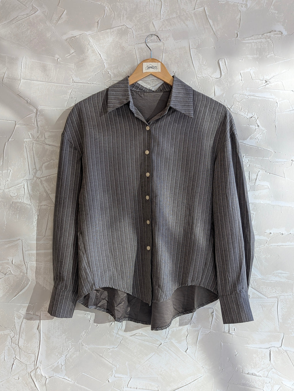 Velvet Feel stripe Button up