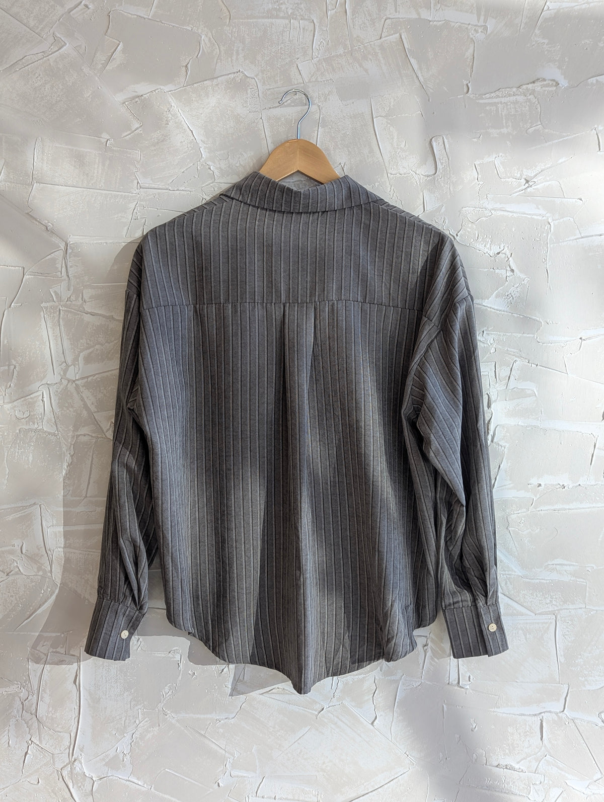 Velvet Feel stripe Button up