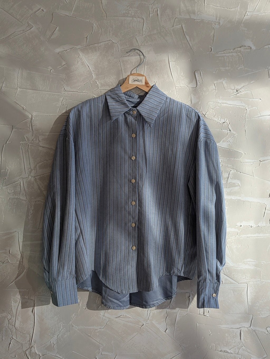 Velvet Feel stripe Button up