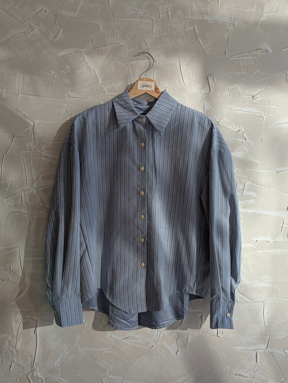 Velvet Feel stripe Button up