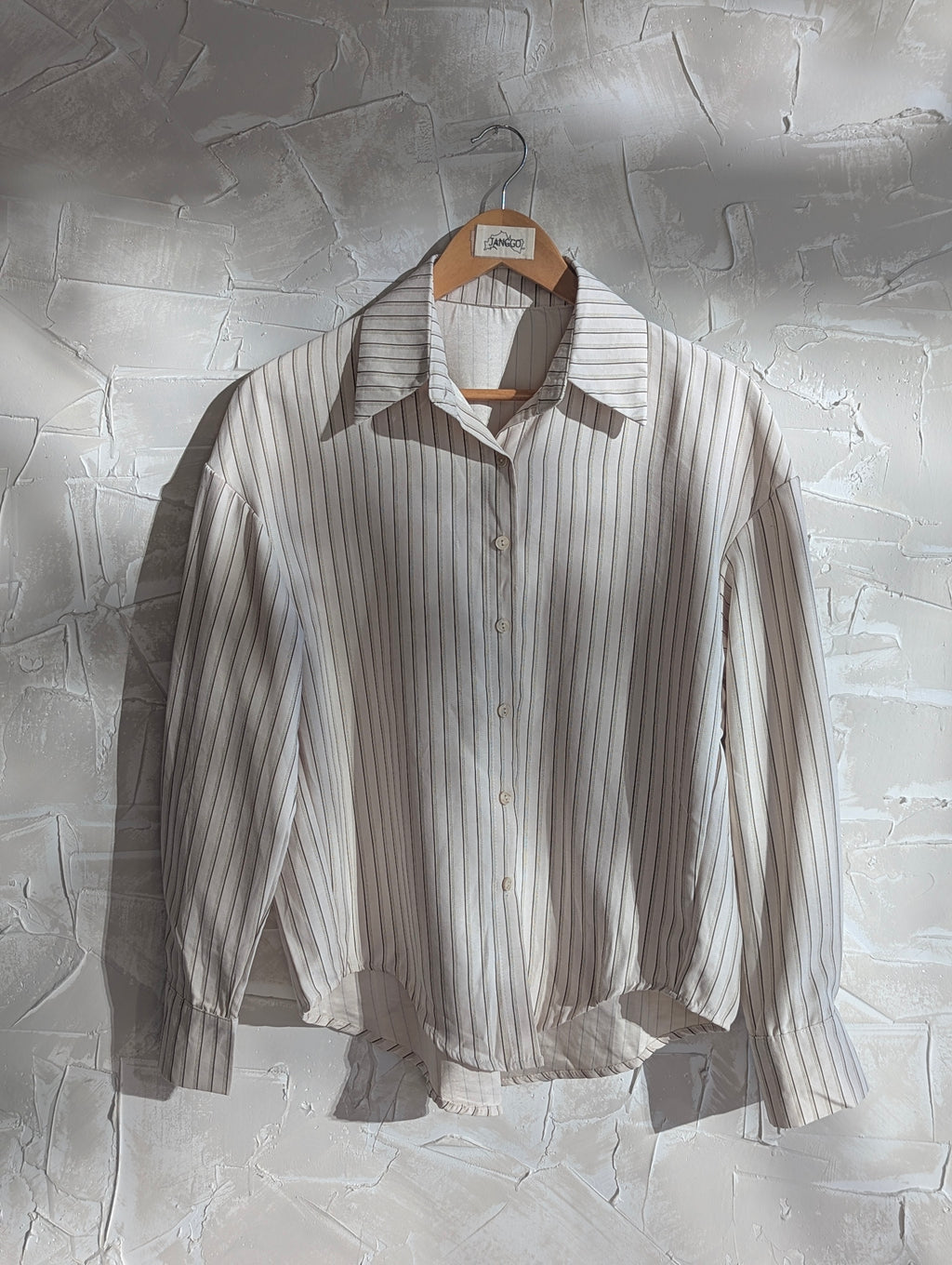 Velvet Feel stripe Button up