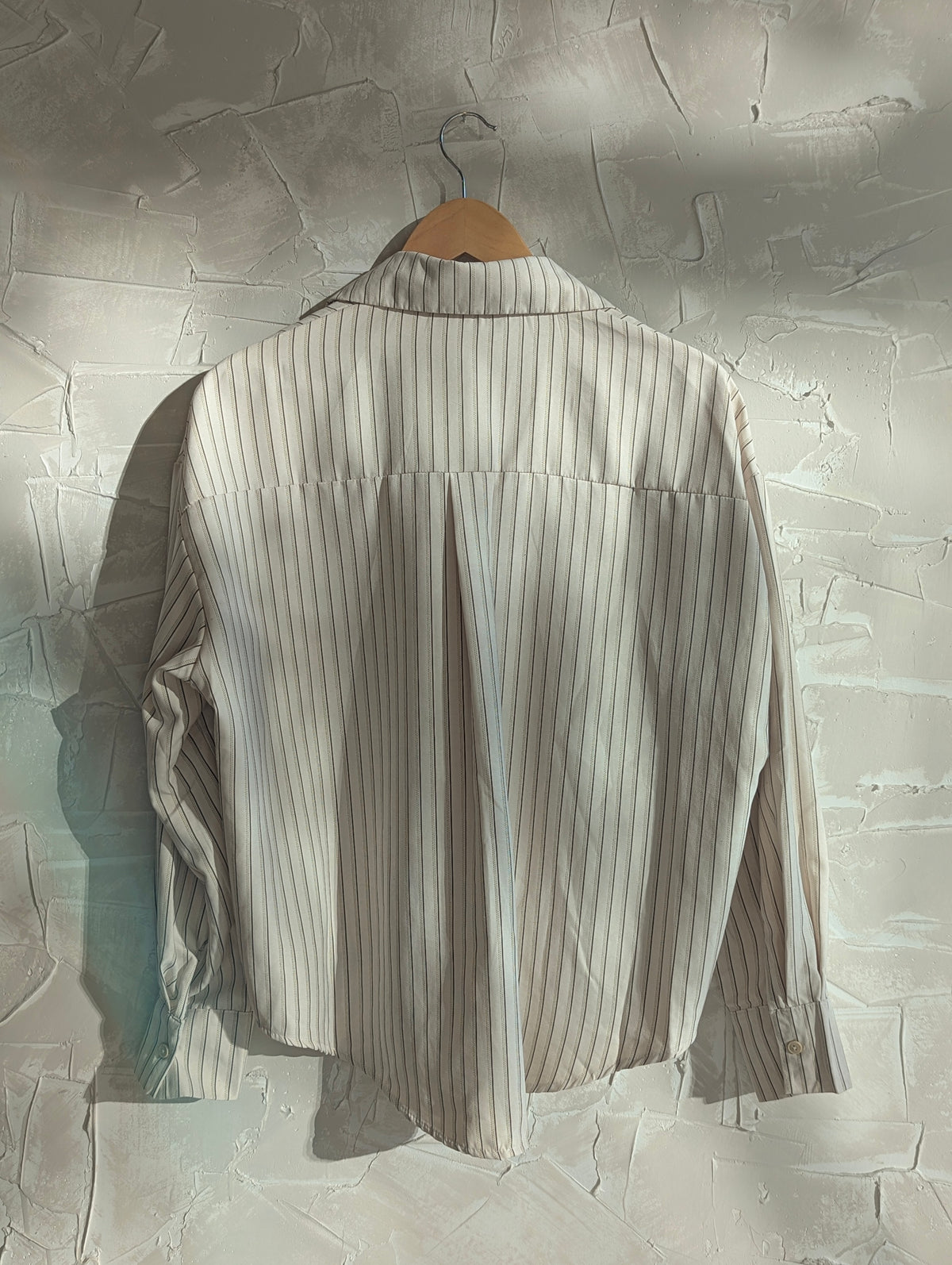 Velvet Feel stripe Button up