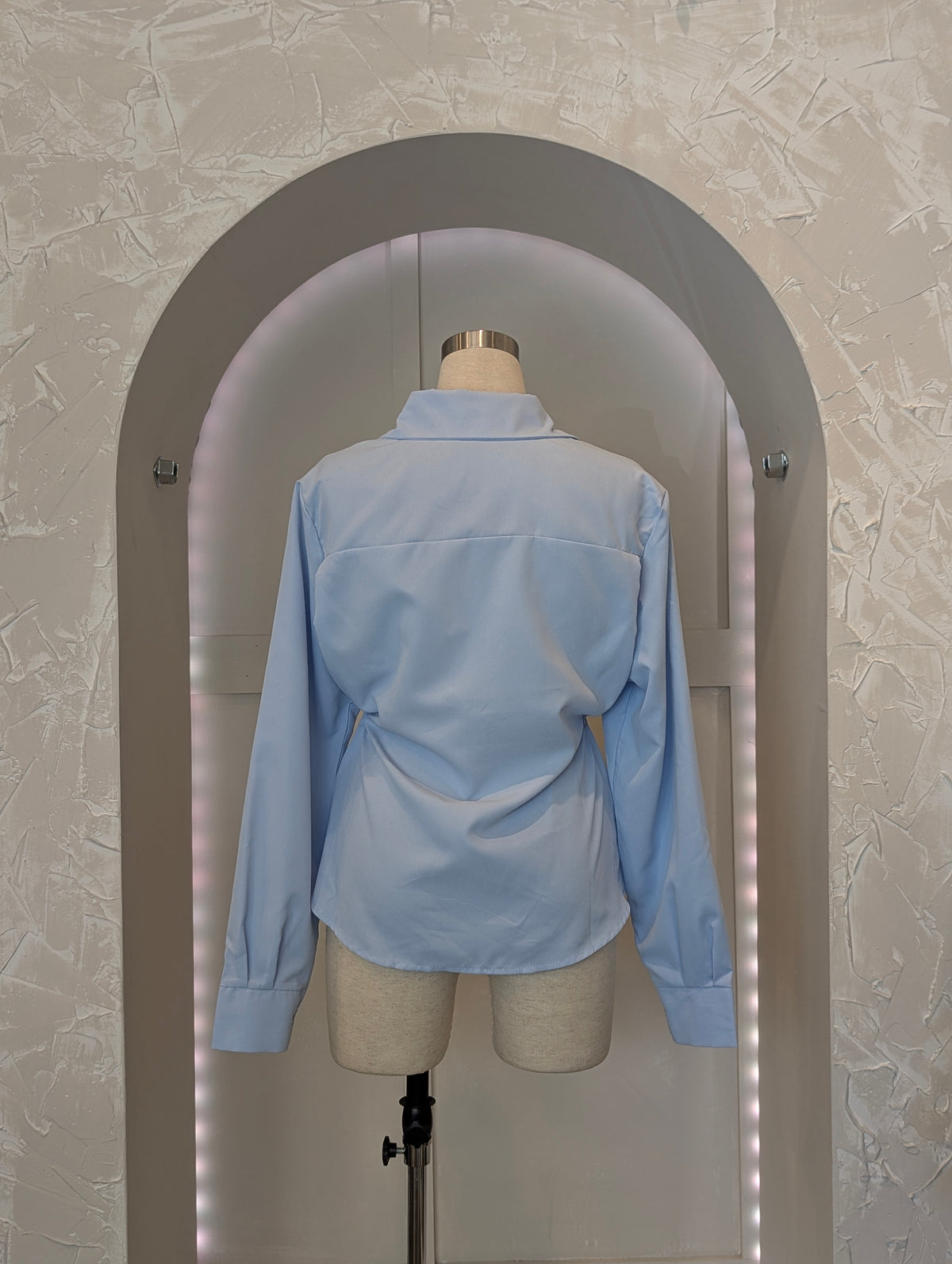 Side Button Cinch Blouse